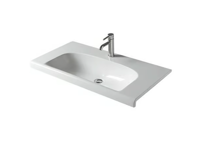 DREAM - 91 CM - Rectangular ceramic washbasin _ GALASSIA