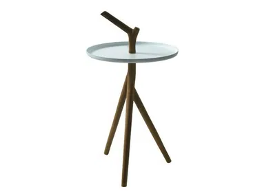ERGO - Round iroko coffee table _ GALASSIA