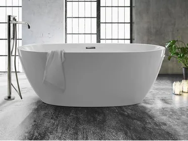 FLOW - Oval acrylic bathtub _ GALASSIA