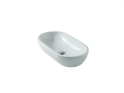 M2 - 70 CM - Countertop oval ceramic washbasin _ GALASSIA