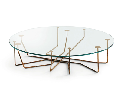 CONNECTION - Low round crystal coffee table _ Gallotti&Radice