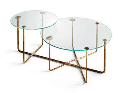 CONNECTION - Round crystal coffee table _ Gallotti&Radice