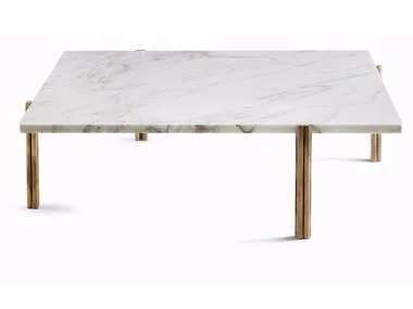 TWELVE - Low square marble coffee table _ Gallotti&Radice