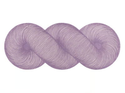 GIRO LILAC - Striped handmade wool rug _ GAN