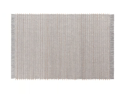 GOZ - Rectangular wool and teak rug _ GAN