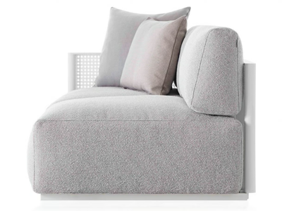 BOSC 6 - Fabric and thermo lacquered aluminium garden armchair _ GANDIABLASCO