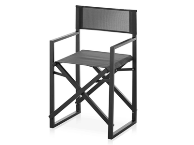 CLACK! - Folding thermo lacquered aluminium and Batyline® chair _ GANDIABLASCO