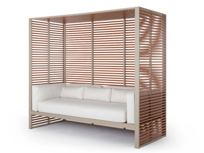 DNA AL FRESCO - Canopy teak garden sofa _ GANDIABLASCO
