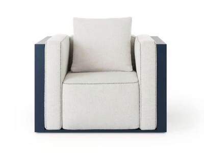 ISLABLANCA - Thermo lacquered aluminium garden armchair with armrests _ GANDIABLASCO