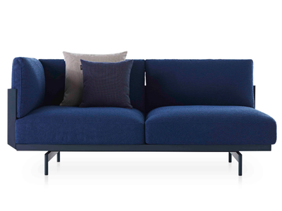 ONDE 1 - Fabric and thermo lacquered aluminium garden sofa _ GANDIABLASCO