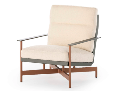ONDE - Club fabric garden armchair with armrests _ GANDIABLASCO