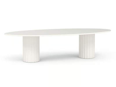 ROMA - Oval fiberglass garden table _ GANSK