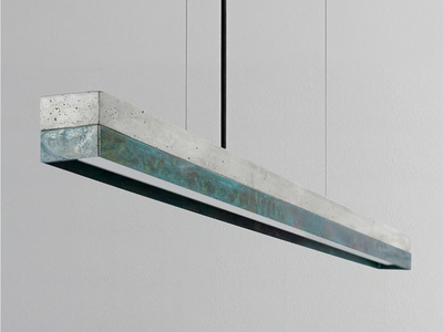 [C1] OXIDISED COPPER - Dimmable LED Pendant Light (L 122cm) _ GANTlights