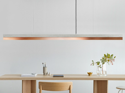 [C3] COPPER - Dimmable LED Pendant Light (L 182cm) _ GANTlights