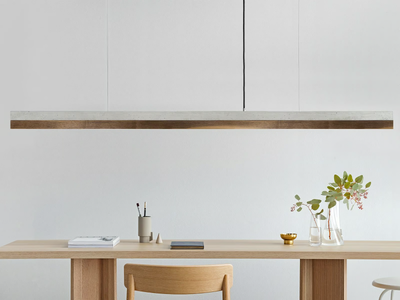 [C3] WALNUT - Dimmable LED Pendant Light (L 182cm) _ GANTlights