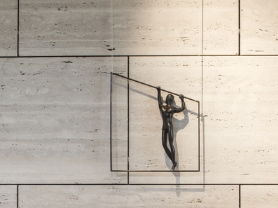 DISARMONIA VITRUVIANA - Bronze sculpture _ Gardeco Objects