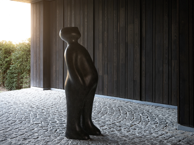 THE VISITOR 120 - Bronze sculpture _ Gardeco Objects