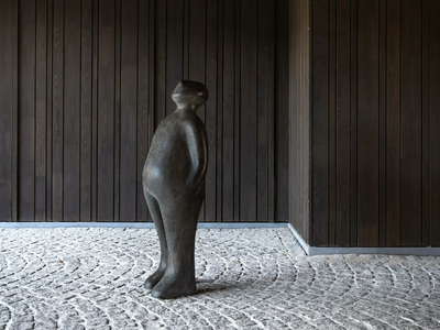 THE VISITOR BRONZE - Bronze sculpture _ Gardeco Objects