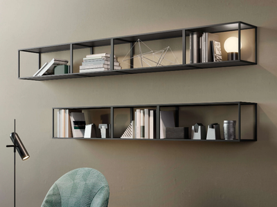 OPEN BOX INDUSTRIAL - Glass wall shelf _ GAROFOLI