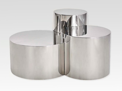 GEOMETRIA: CERCHI 3 - Low metal coffee table _ GASPARE ASARO
