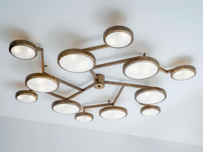 NUVOLA - Metal ceiling lamp _ GASPARE ASARO