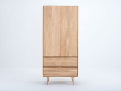 FAWN - Oak wardrobe with drawers _ GAZZDA