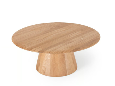 MUSHROOM - Round oak coffee table _ GAZZDA