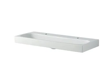CITTERIO - Double rectangular porcelain stoneware washbasin _ Geberit