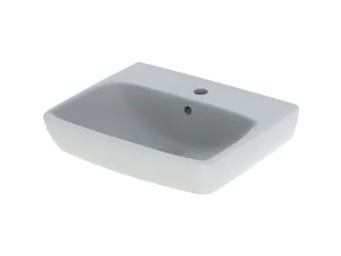 SELNOVA SQUARE - Vitreous China handrinse basin with overflow _ Geberit