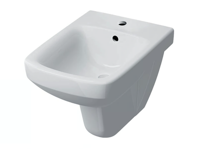 SELNOVA SQUARE - Wall-hung Vitreous China bidet _ Geberit