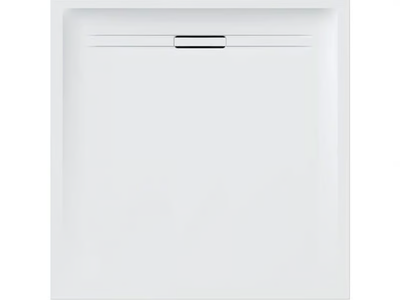 SESTRA - Anti-slip square Resin Stone shower tray _ Geberit