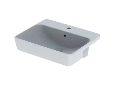VARIFORM - Semi-inset Vitreous China washbasin _ Geberit