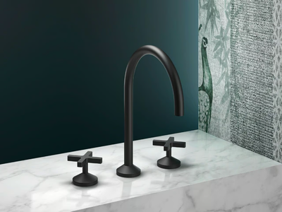 HUGÒ - 3 hole countertop washbasin tap _ GEDA