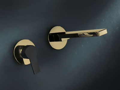 MACÒ - Single handle wall-mounted washbasin mixer _ GEDA