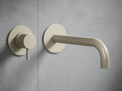 ROON - Wall-mounted single handle washbasin mixer _ GEDA