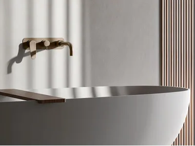 TELL - Wall-mounted bathtub mixer with diverter _ GEDA