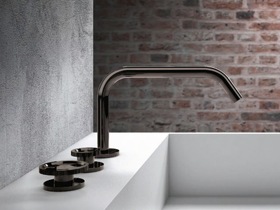 TIBÒ - 3 hole countertop washbasin tap without waste _ GEDA