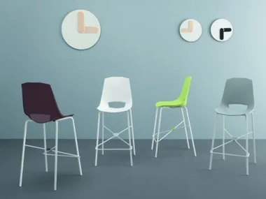 EVA 6 art SD045: TEMA - High polypropylene stool with footrest _ GES Group