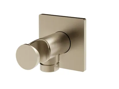 INVERSO - Chromed brass handshower holder with wall supply elbow _ Gessi