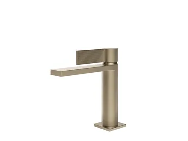 INVERSO RIGATO - Chromed brass washbasin mixer with pop up waste _ Gessi