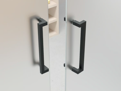 DH37 - Couple of stainless steel pull handles _ GH ITALY