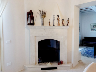 Fireplace 20 - Wall-mounted natural stone fireplace _ GH LAZZERINI