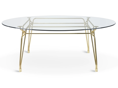 BOTANY - Round glass dining table _ GHIDINI1961