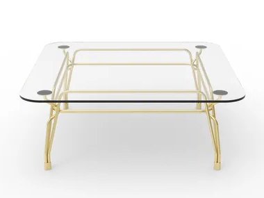 BOTANY - Square crystal coffee table _ GHIDINI1961