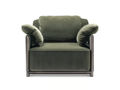 DODO - Velvet armchair with armrests _ GHIDINI1961