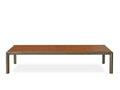 FRAME - Rectangular tanned leather coffee table _ GHIDINI1961
