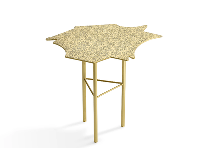 NINFEE - Brass coffee table _ GHIDINI1961
