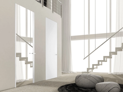 LINEAR MIRROR ZERO - Hinged mirrored glass door _ Ghizzi & Benatti