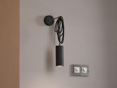 MY STICK'N'WIRE CILINDRO GU10 - Wall lamp _ GI Gambarelli