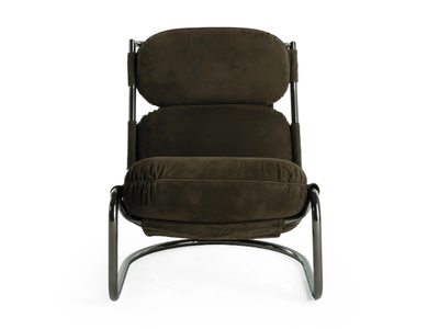 COLUMBUS - Cantilever nabuk armchair _ Gianfranco Ferré Home